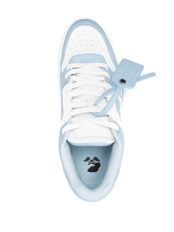OFF-WHITE OUT OF OFFICE “OOO” CALF LEATHER LIGHT BLUE - immagine 4