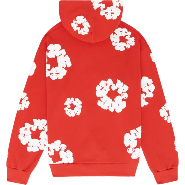 DENIM TEARS – Hoodie Red - Image 2