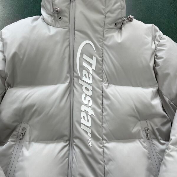 DECODED HOODED PUFFER 2.0 JACKET –WHITE - Image 4